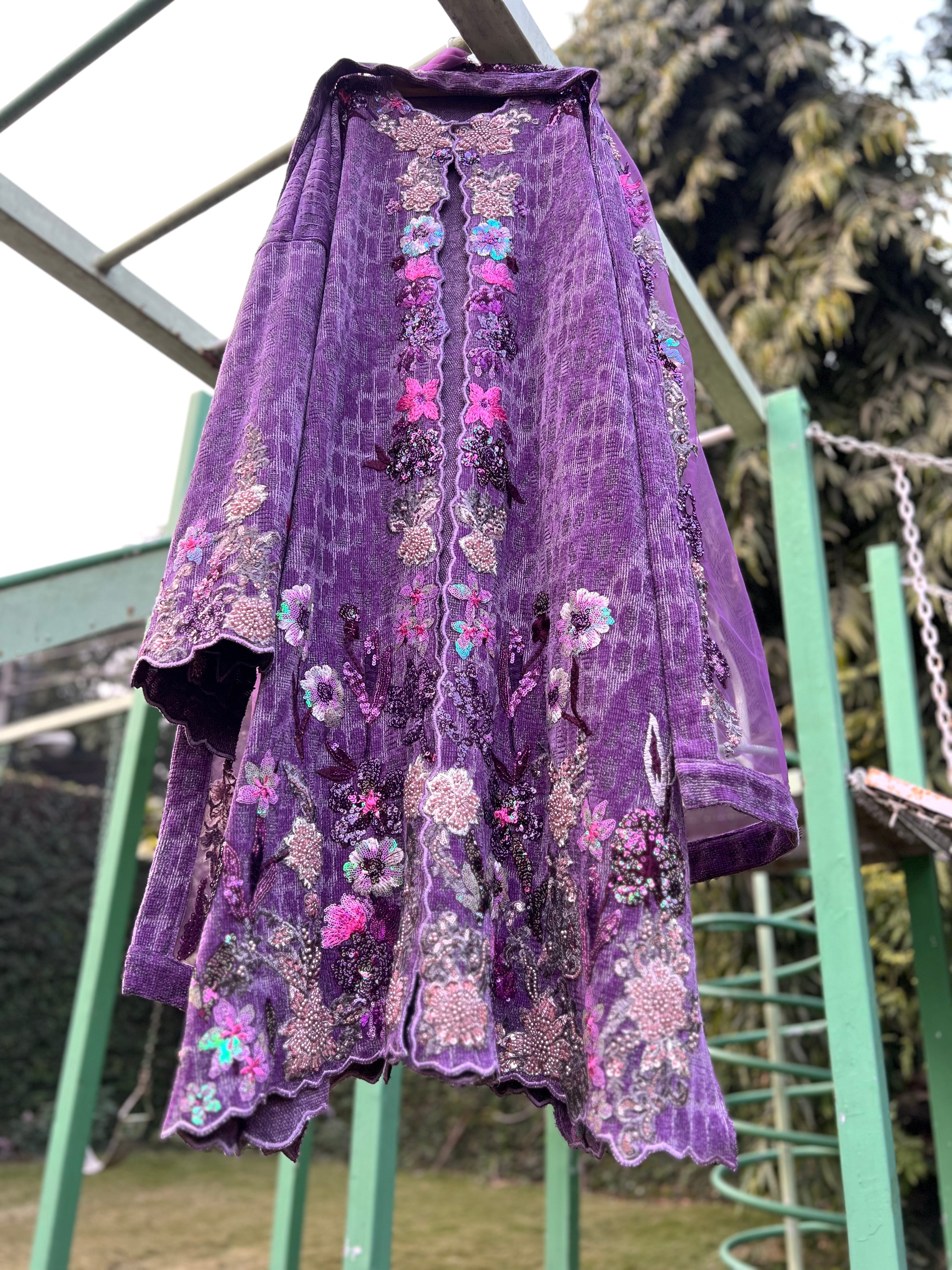 Purple Floral Jacket