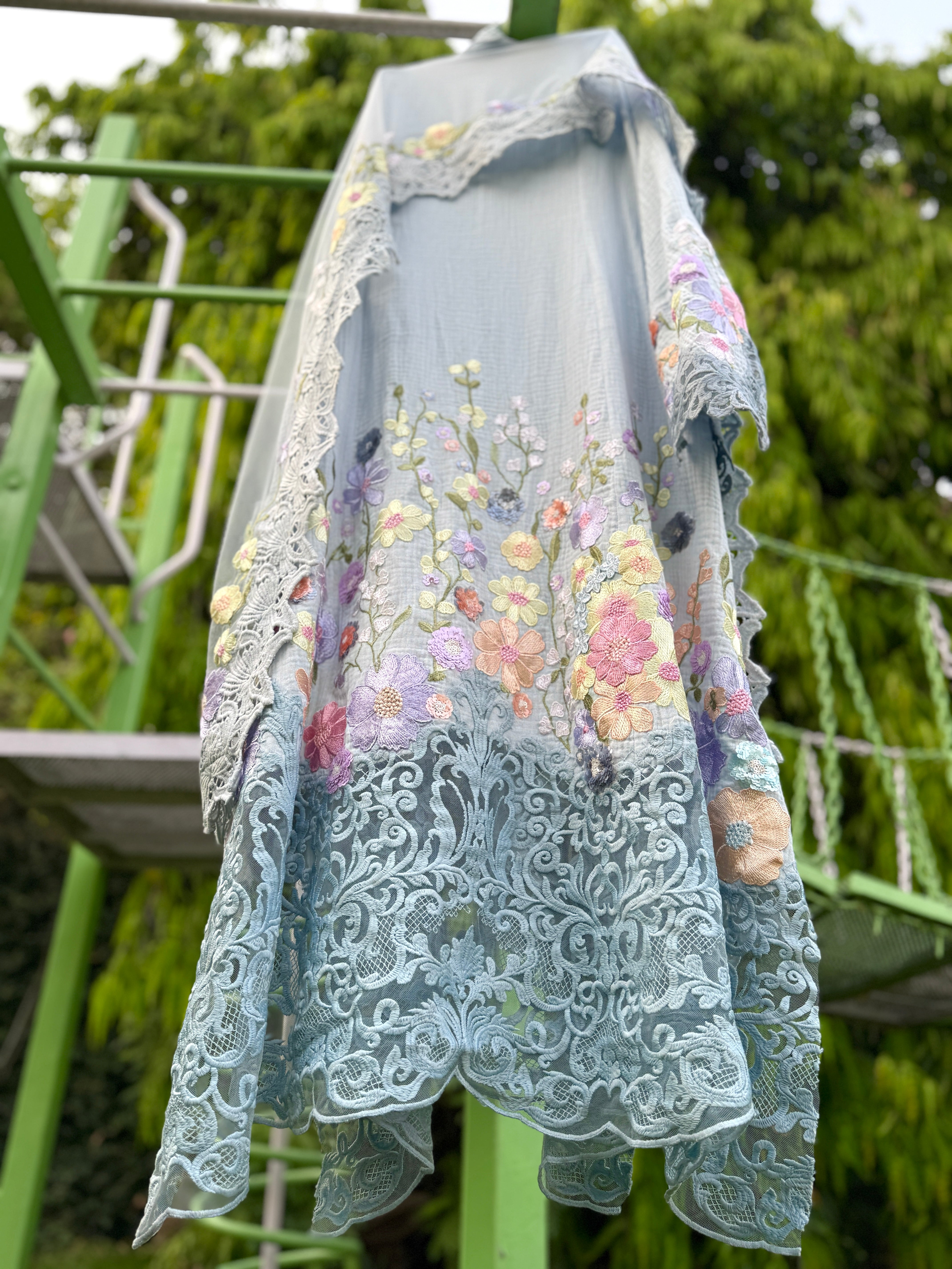 Blue Crush Cotton Lace