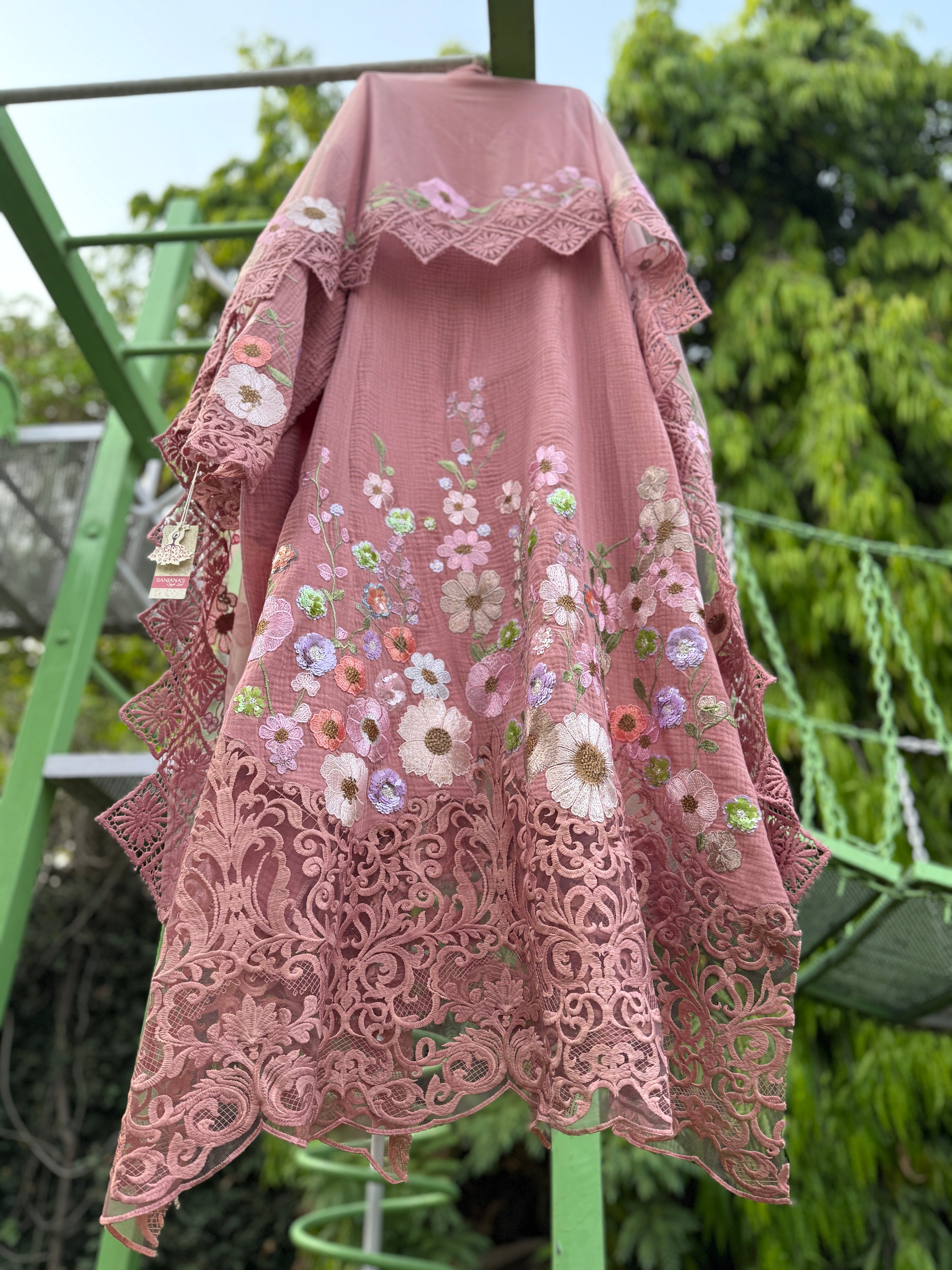 Pink Crush Cotton Lace